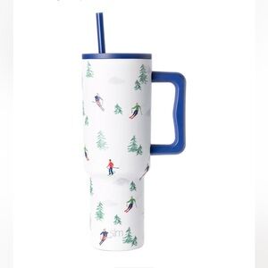 Simple modern special edition 40oz tumbler- downhill skiing